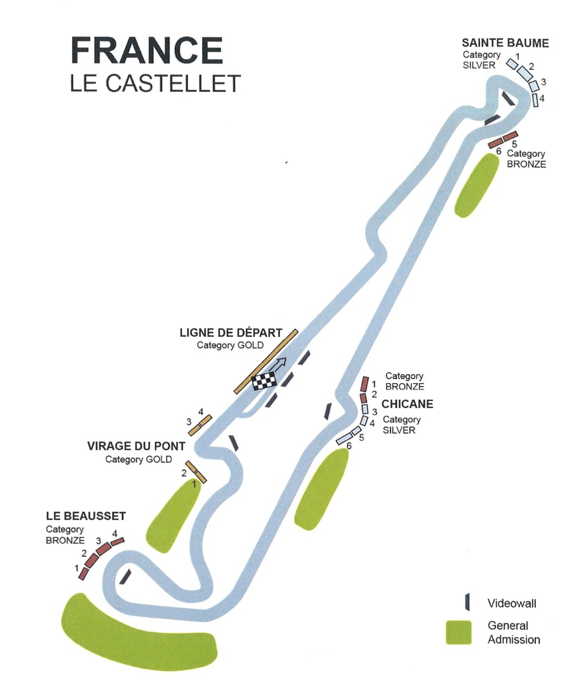 Streckenplan F1 Frankreich