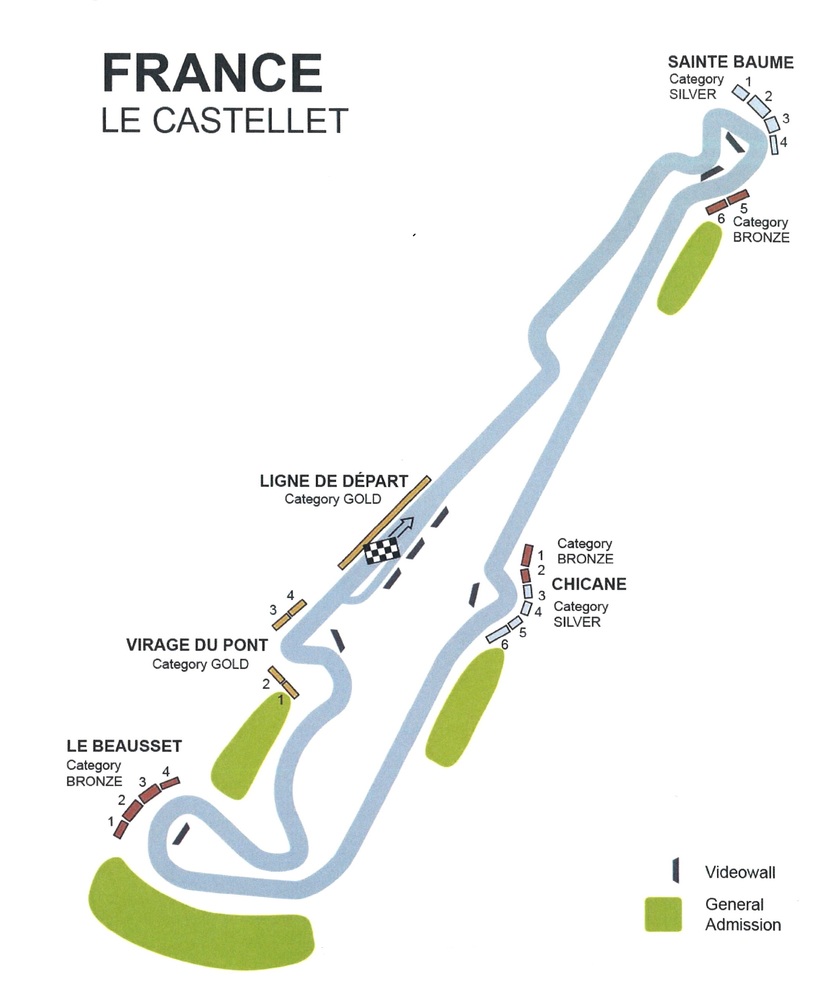 Streckenplan F1 Frankreich Streckenplan F1 Frankreich