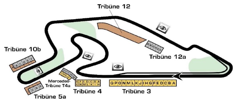 DTM Nürburgring Streckenplan