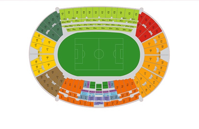 Stadionplan AS Rom Salva Stadionplan AS Rom Salva