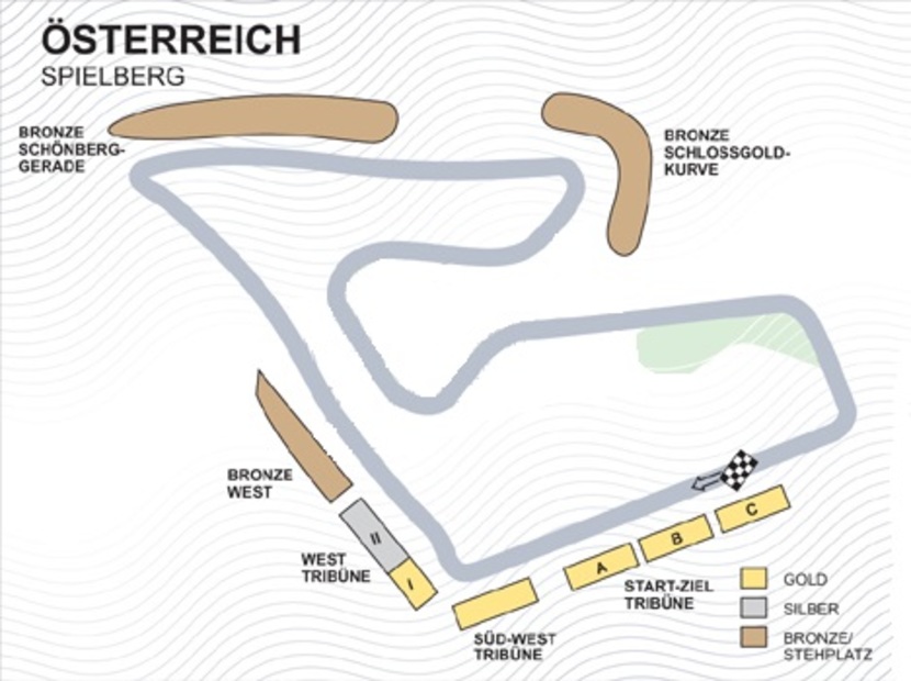 Streckenplan DTM Spielberg