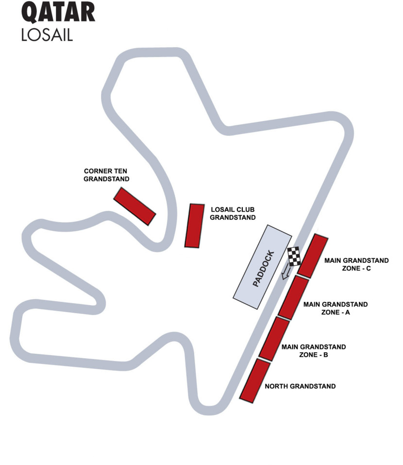 Streckenplan Qatar F1 Streckenplan Qatar F1