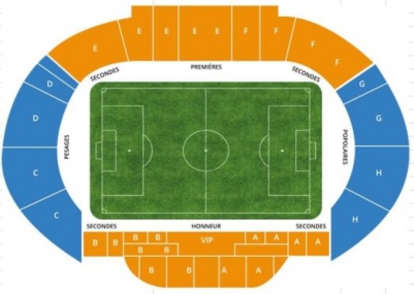 Stadionplan Monaco