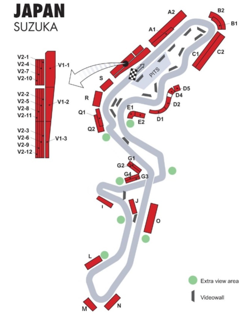 F1 Japan Streckenplan