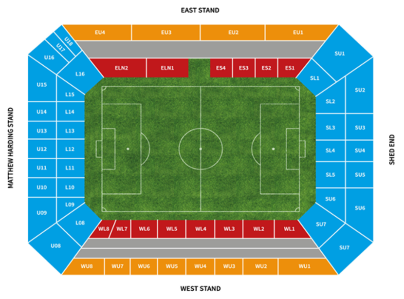 Chelsea Stadionplan Chelsea Stadionplan