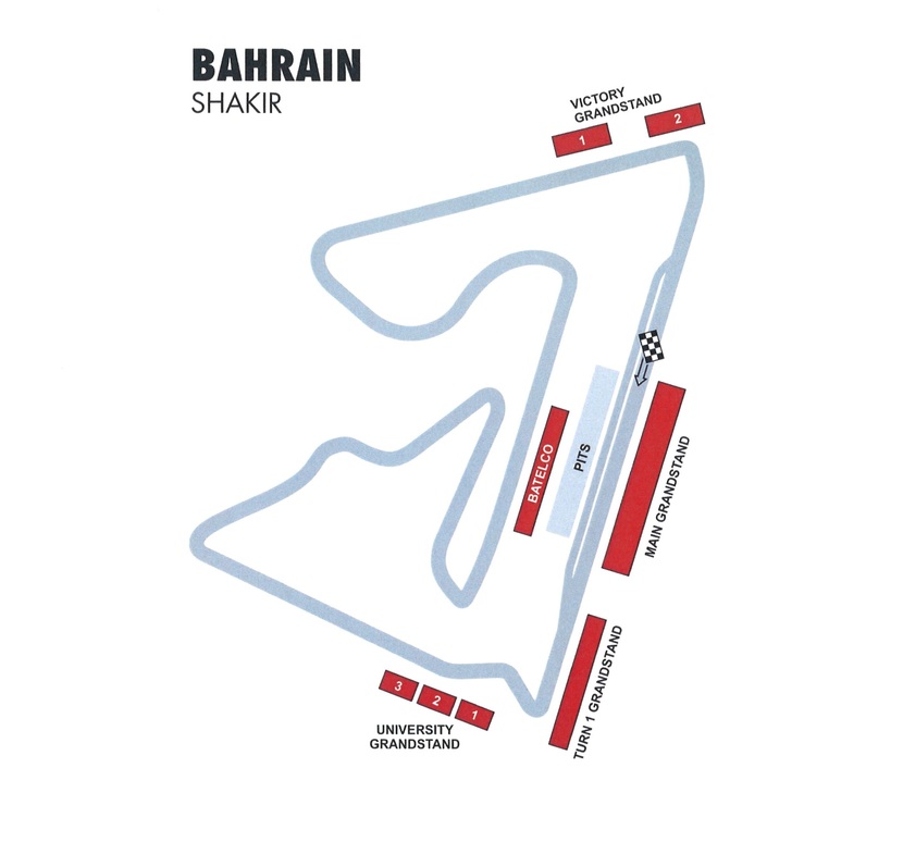 Formel 1 Bahrain Streckenplan Formel 1 Bahrain Streckenplan