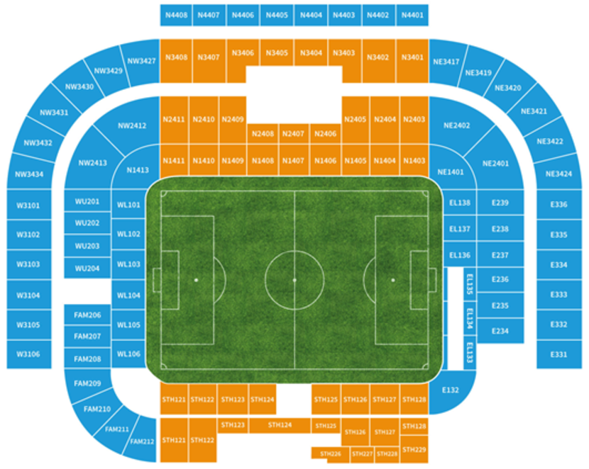 Manchester United Stadionplan Manchester United Stadionplan