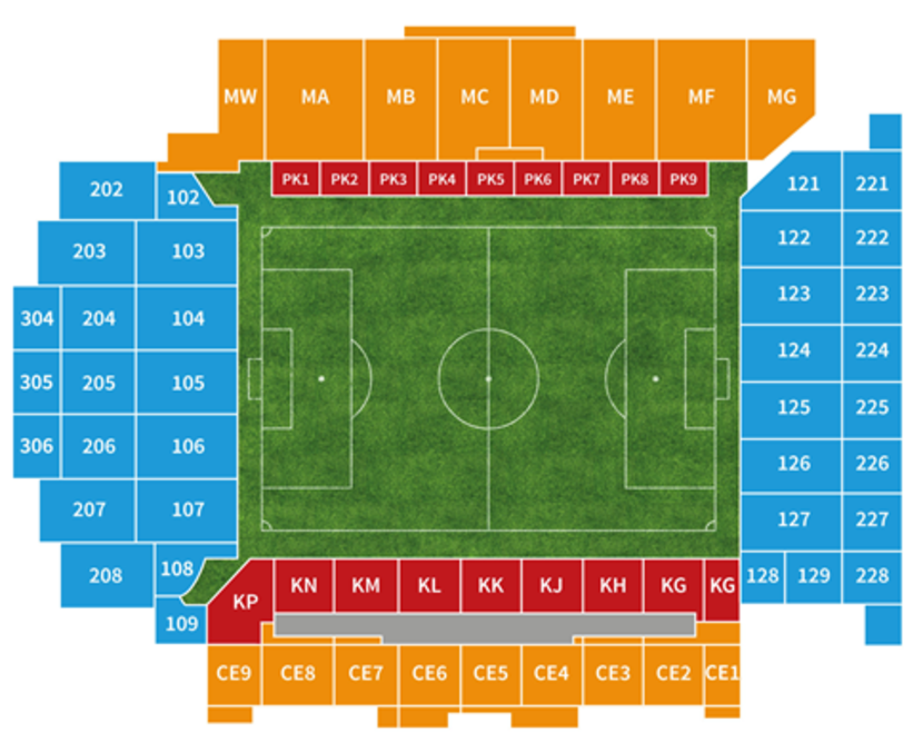 Liverpool Stadionplan